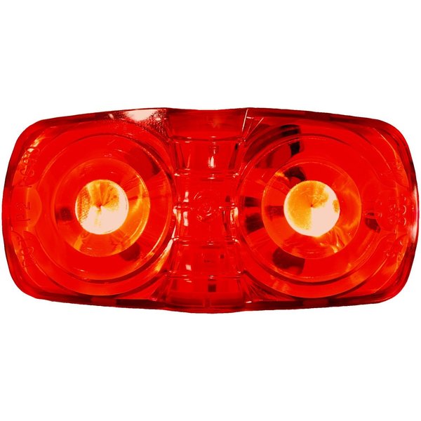 Peterson Manufacturing LED Rectangular 4 Length x 2 Width x 109 Height Red Lens Surface Mount 38R-MV-BT2